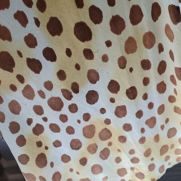 Vintage Leopard Print Polyester Maxi Dress, Sz Large, READ FOR FLAWS! - Picture 12 of 15